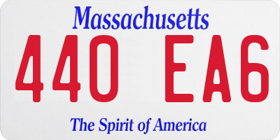 MA license plate 440EA6