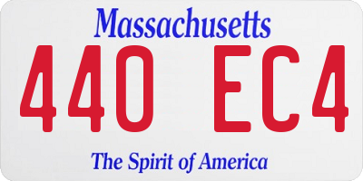 MA license plate 440EC4