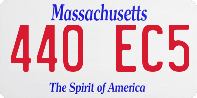 MA license plate 440EC5