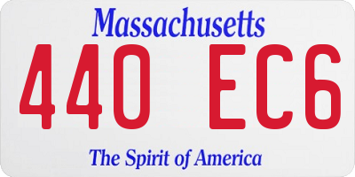 MA license plate 440EC6