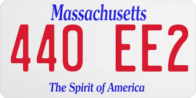 MA license plate 440EE2