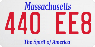 MA license plate 440EE8