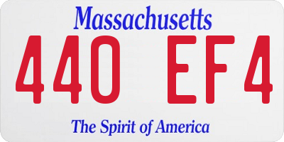 MA license plate 440EF4