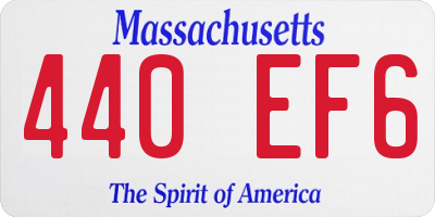MA license plate 440EF6