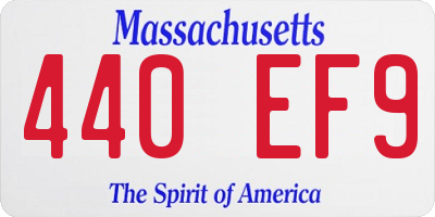 MA license plate 440EF9
