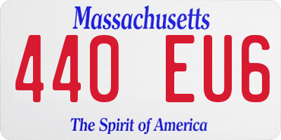 MA license plate 440EU6