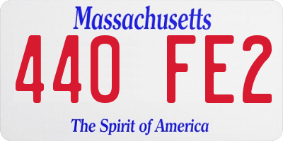 MA license plate 440FE2