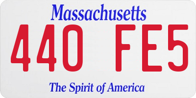 MA license plate 440FE5