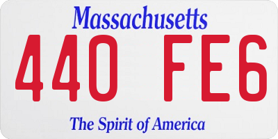 MA license plate 440FE6