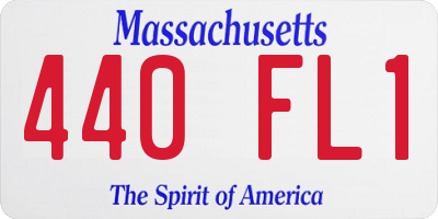 MA license plate 440FL1