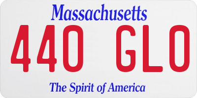 MA license plate 440GL0