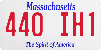 MA license plate 440IH1