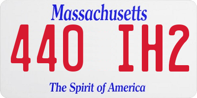 MA license plate 440IH2