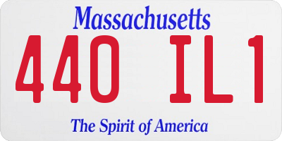 MA license plate 440IL1