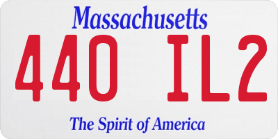 MA license plate 440IL2