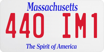 MA license plate 440IM1