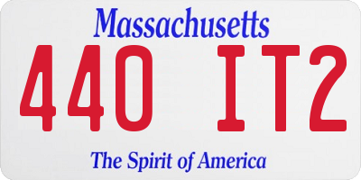 MA license plate 440IT2
