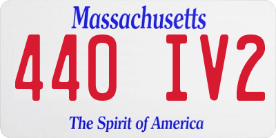 MA license plate 440IV2