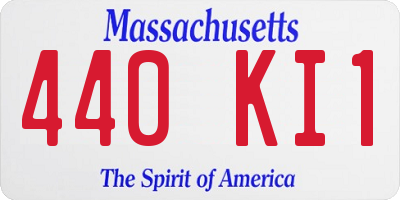 MA license plate 440KI1