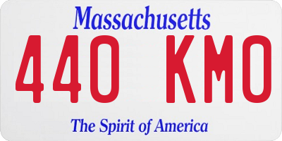 MA license plate 440KM0