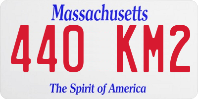 MA license plate 440KM2