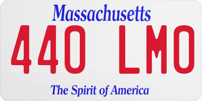 MA license plate 440LM0