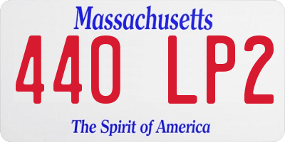 MA license plate 440LP2