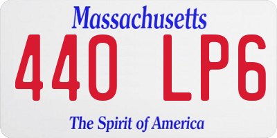 MA license plate 440LP6