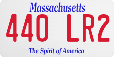 MA license plate 440LR2