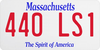 MA license plate 440LS1