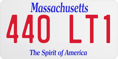 MA license plate 440LT1