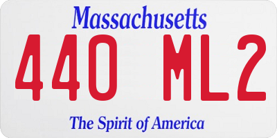 MA license plate 440ML2