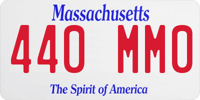 MA license plate 440MM0