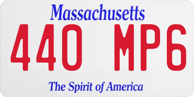 MA license plate 440MP6