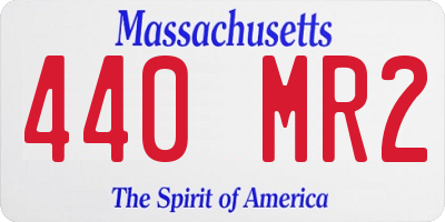 MA license plate 440MR2