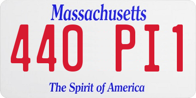 MA license plate 440PI1