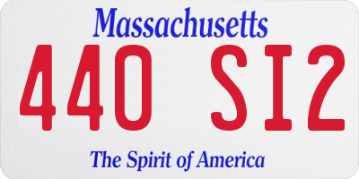 MA license plate 440SI2