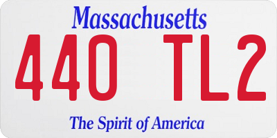 MA license plate 440TL2