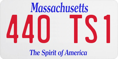 MA license plate 440TS1