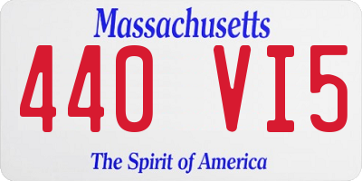 MA license plate 440VI5
