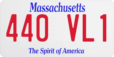 MA license plate 440VL1