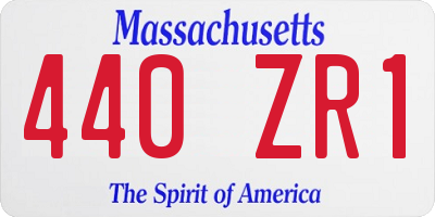 MA license plate 440ZR1