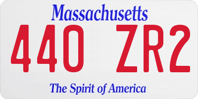 MA license plate 440ZR2
