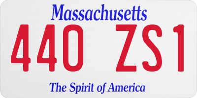 MA license plate 440ZS1