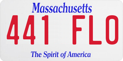 MA license plate 441FL0
