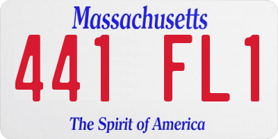 MA license plate 441FL1