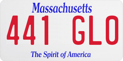 MA license plate 441GL0