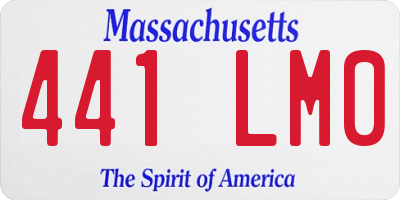MA license plate 441LM0