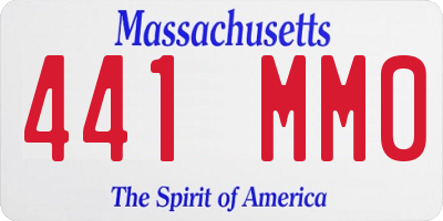 MA license plate 441MM0