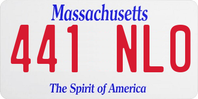 MA license plate 441NL0